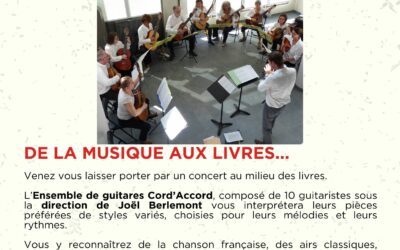 Concert au milieu des livres samedi 7 juin 2025 à 16h00 à la Médiathèque de Lille-Sud