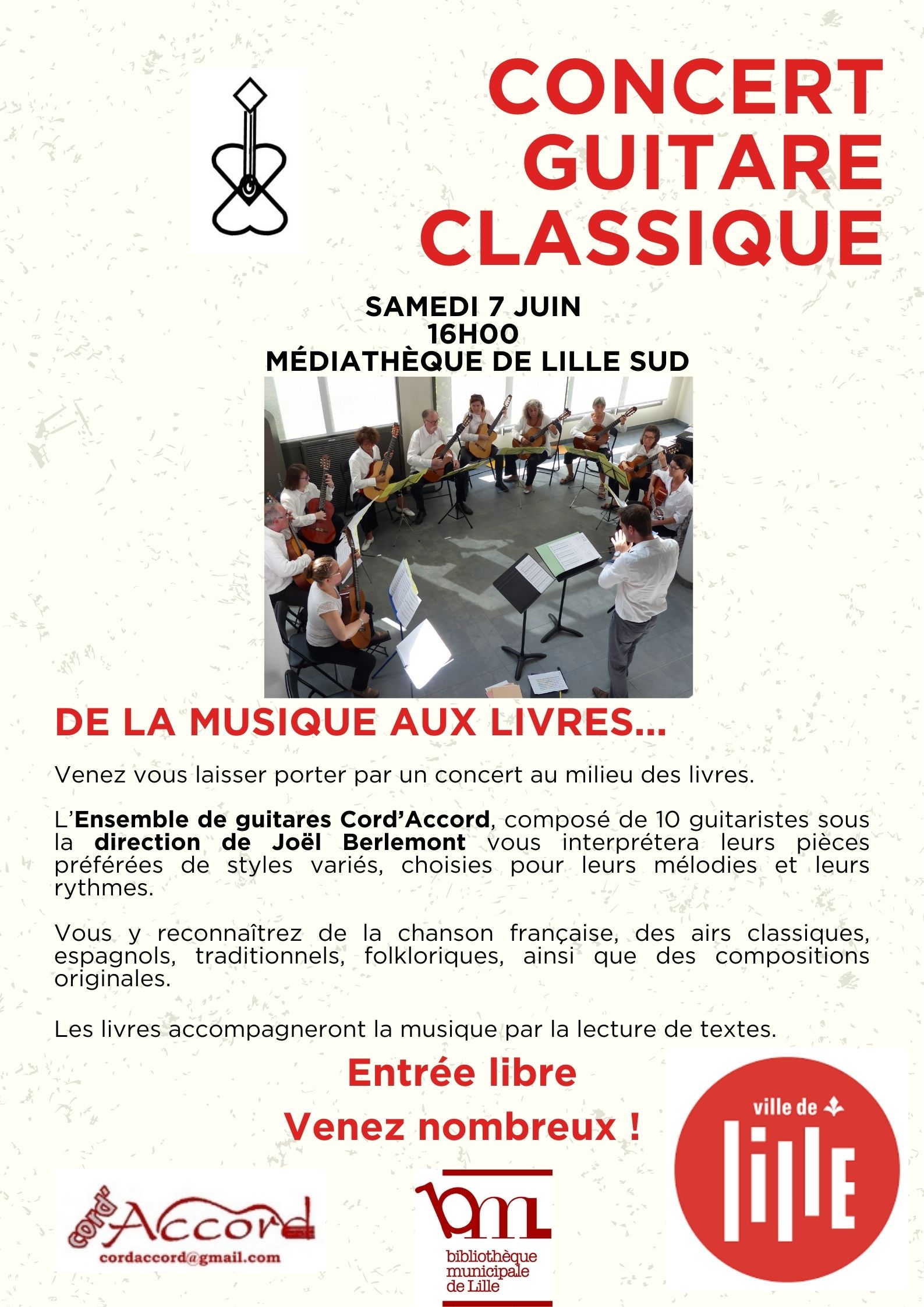 affiche concerts médiathèques